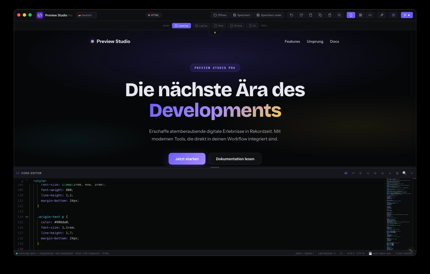 Geräte-übergreifende Ansicht (1/5)